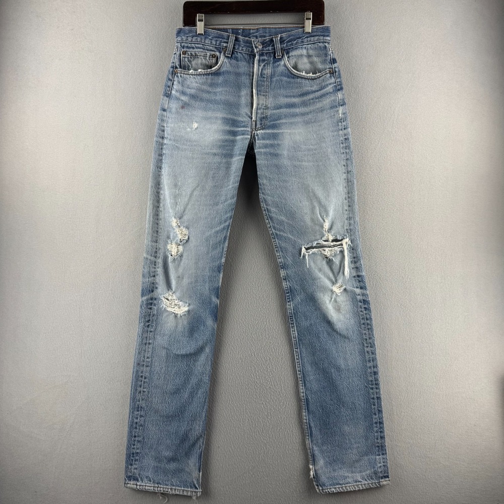 Vintage Levis Jeans Mens 33x40 (Fits 30x35) 501XX Shrink To Fit Fade Made in USA